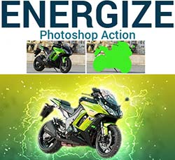PS动作－能量爆发：Energize Photoshop Action
